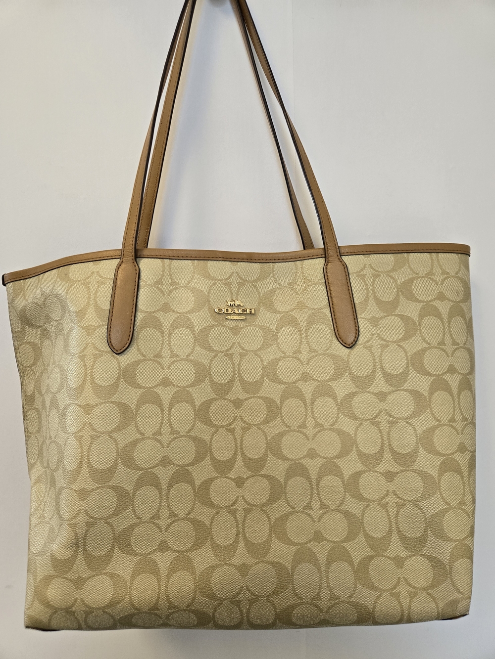 Coach City Tote In Signature Canvas Bag